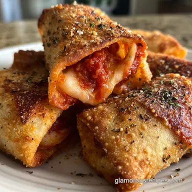 Crispy Air Fryer Pizza Rolls in 13 Minutes Recipe Card