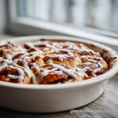 Cinnamon Roll Casserole: Slow-Cooked for 8