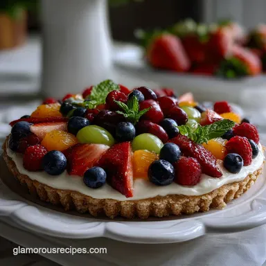 Dessert Fruit Pizza Recipe: Soft Sugar Cookie Base