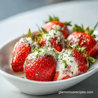 Deviled Strawberries with Creamy Cheesecake Filling