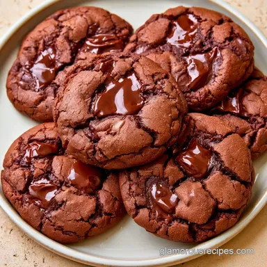 Double Chocolate Christmas Cookies: Rich Recipe Card