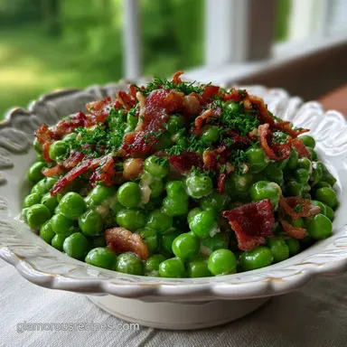 Easy Green Pea Salad Recipe Idea: Crisp & Smoky Flavor Recipe Card