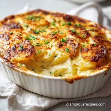 Scalloped Potatoes Recipe: Silky & Golden (1 Hour) Recipe Card