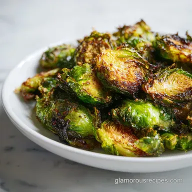 Easy Smashed Roasted Brussels Sprouts Recipe for 4 Servings Recipe Card