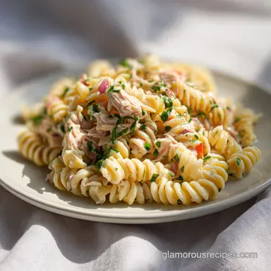 Tuna Pasta Salad with Albacore for 4 Servings
