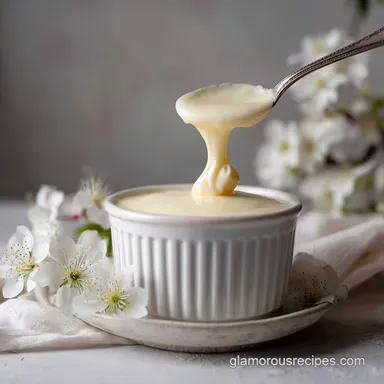 En Glaze Recipe in 25 Minutes | Silky & Aromatic Custard Sauce Recipe Card