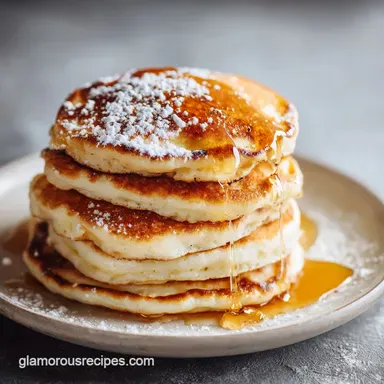 Fluffy Pancakes Recipe for 4 Servings with Cloud-Light Crumb
