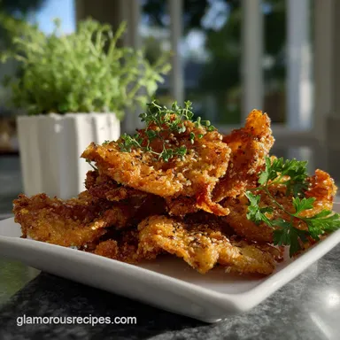 Fried Chicken Skins Recipe: Crispy Pan-Seared Recipe Card