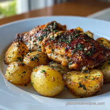 Garlic Butter Chicken and Potatoes Recipe: Pan-Seared in 30 Min