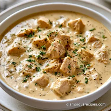 Gluten Free Creamy Chicken Soup in 35 Min