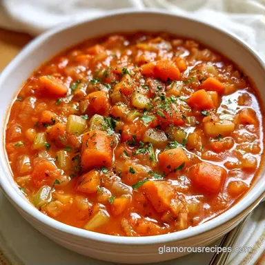 Gluten Free Minestrone Soup for 8 Bowls Recipe Card