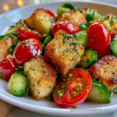 Greek Panzanella Salad for 6 Servings