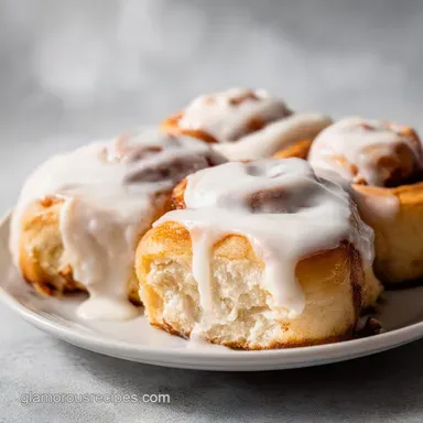Cinnamon Rolls with Heavy Cream: Gooey