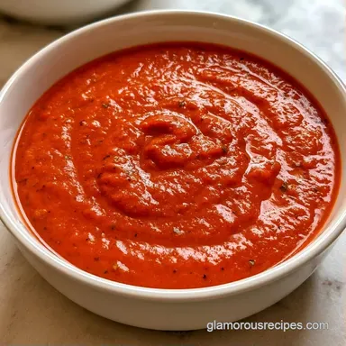 Creamy High Protein Tomato Soup Recipe Card