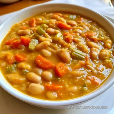 High Protein Vegetable Soup: 4 Servings Recipe Card