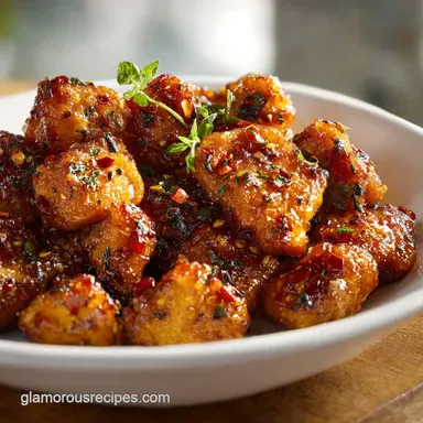 Honey Garlic Chicken Bites for 4 Servings