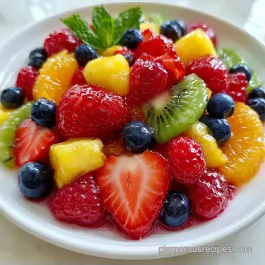 Honey Lime Fruit Salad in 20 Minutes Recipe Card