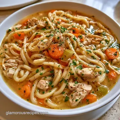 Instant Pot Chicken Noodle Soup: 40 Min Recipe Card