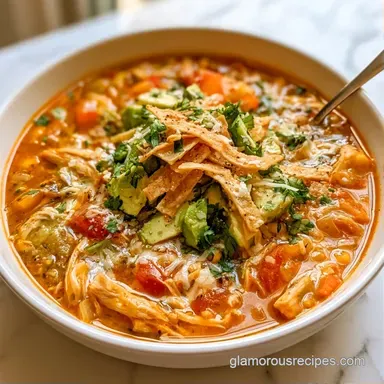 Instant Pot Chicken Tortilla Soup: 40 Min Recipe Card