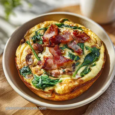 Keto Breakfast Casserole with Sausage Recipe Card