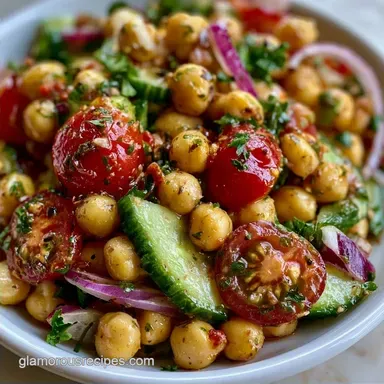 Mediterranean Chickpea Salad Meal Prep