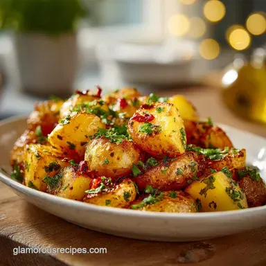 Melting Potatoes: Oven Roasted Side Dish Recipe Card