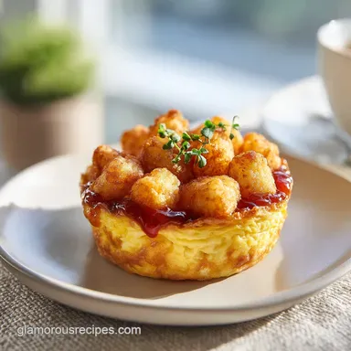 Mini Breakfast Omelet Egg Muffin Recipe for 12 Servings Recipe Card