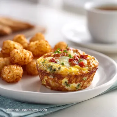 Mini Breakfast Omelet Egg Muffin Recipe for 12 Servings