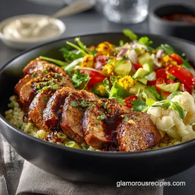 Mounjarofriendly meal preparation: Zesty High-Protein Prep Bowl Recipe Card