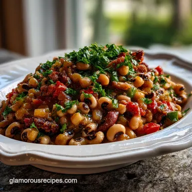 Traditional New Year s Recipe for Luck Prosperity with Black-Eyed Peas