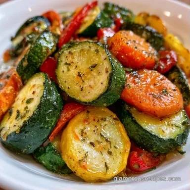 Oven Baked Squash Medley in 35 Minutes Recipe Card