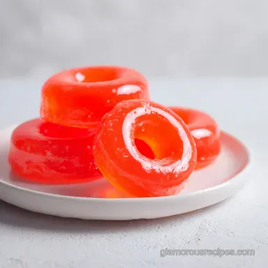 Peach Ring Shots for 18 Servings Recipe Card