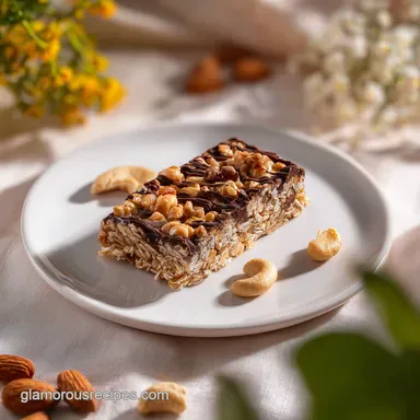 4-Ingredient Peanut Butter Banana Bars with Oats in 30 Minutes Recipe Card