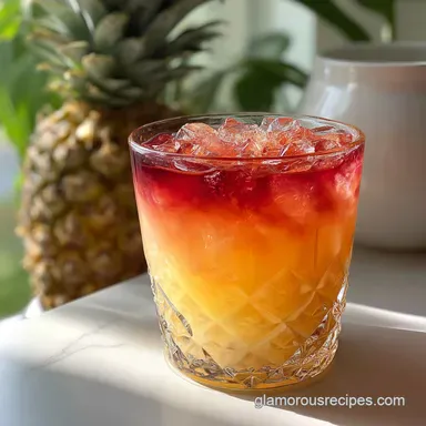 Pineapple Upside Down Cocktail Ready in 5 Minutes Recipe Card