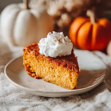 Pumpkin Pie Dump Cake for 12 Servings: A Silky Baked Dessert Recipe Card