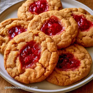 Raspberry Thumbprint Cookies for 20