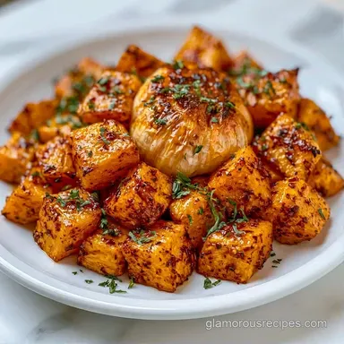 Roasted Garlic Butternut Squash Recipe Card