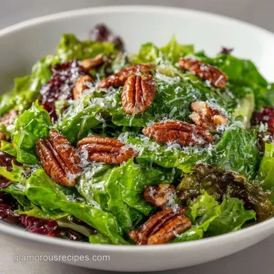 Simple Green Side Salad in 10 Minutes Recipe Card