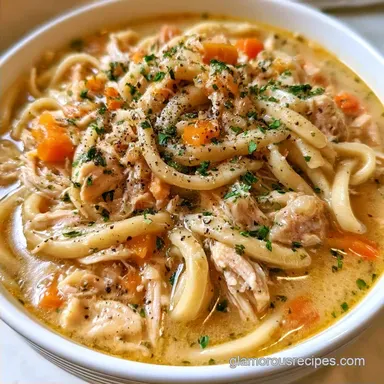 Slow Cooker Chicken Noodle Soup: 8 Bowls