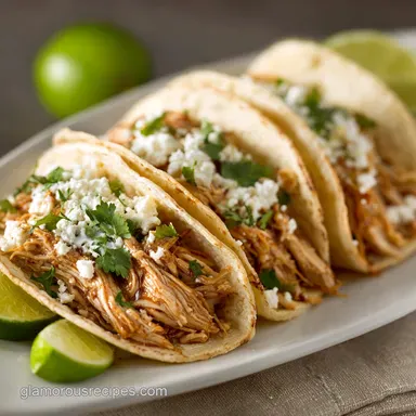 Shredded Chicken Recipes: Easy Slow Cooker Chipotle-Lime Tacos