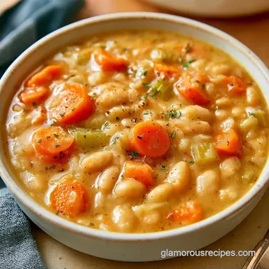 Slow Cooker White Bean Soup for 8 Cups
