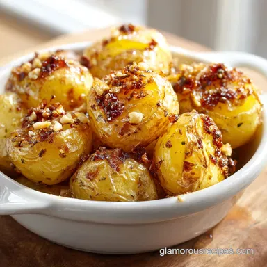 Smashed Potatoes Recipe: Crispy Garlic Recipe Card