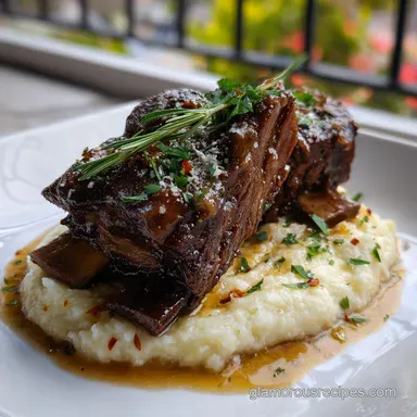 Sous Vide Short Ribs: 48 Hour Tender Recipe Card