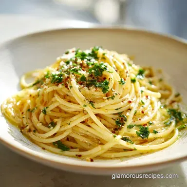 Spaghetti Aglio e Olio for 4 Servings