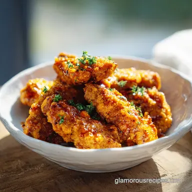 Sticky Chicken Tenders in 30 Minutes Recipe Card