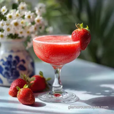 Strawberry Daiquiri Cocktail Mix: Vibrant Crimson Syrup