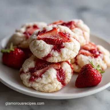Strawberry Kiss Cookies Soft Pretty Easy in 20 Min