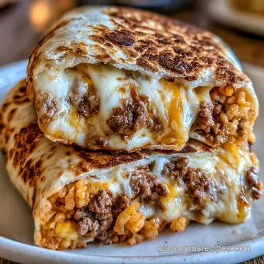 Taco Bell Beefy Melt Burrito: 30 Min Recipe Card