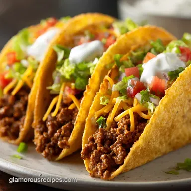 Taco Bell Feast with Seasoned Beef in 25 Minutes Recipe Card