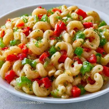 Tangy Macaroni Salad: Party-Ready Recipe Card